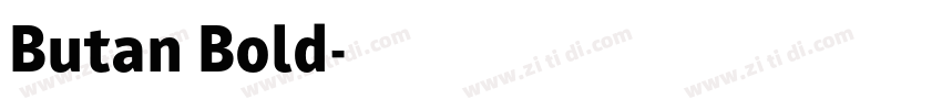 Butan Bold字体转换